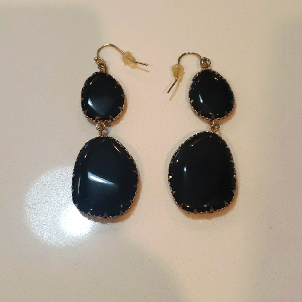 Baublebar Boho Drop Earrings Black